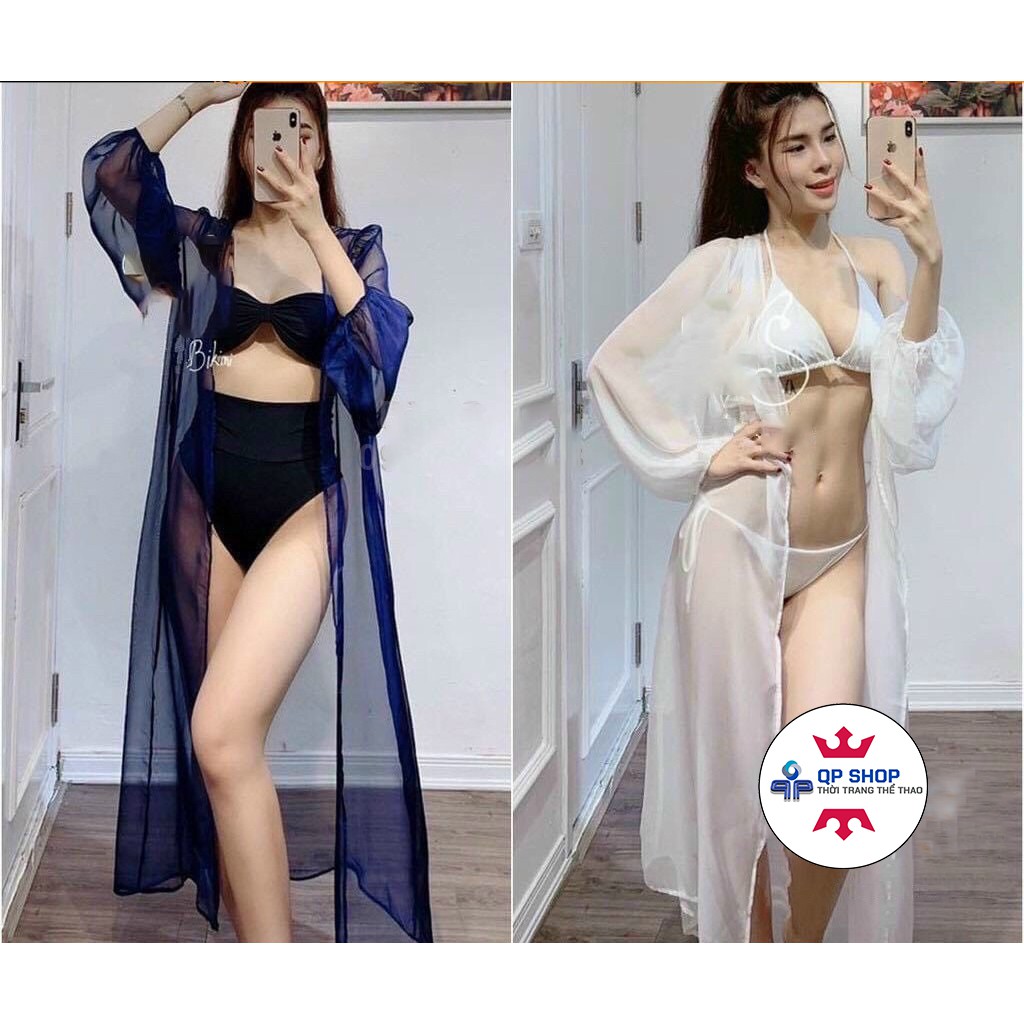 Kimono Áo Choàng Bikini Chống Nắng Đi Biển dáng dài cam kết hàng đúng mô tả chất lượng 1 đổi 1 có video thực tế AC004