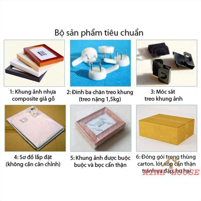 Khung ảnh A3  treo tường mặt kính 3ly - Bảo Hành Gãy, Vỡ - Hỗ Trợ In Hình