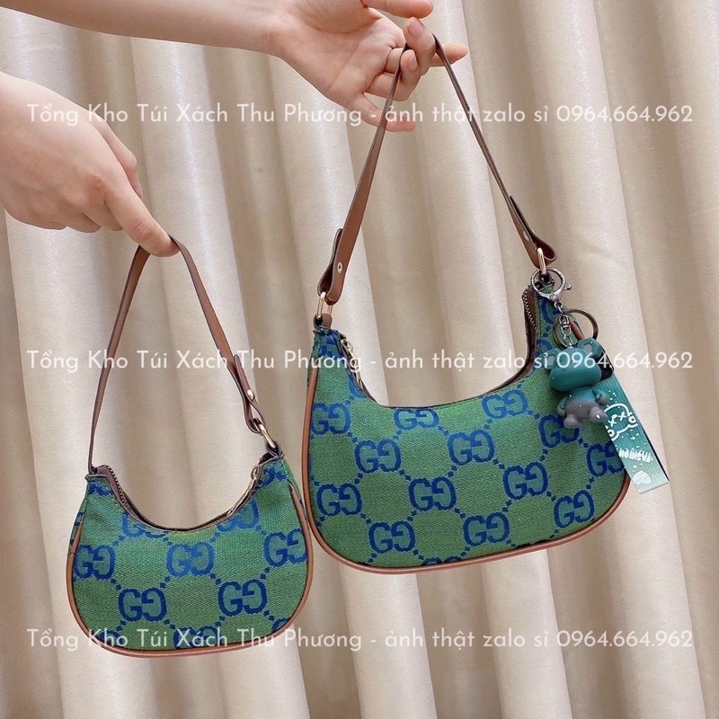 Túi kẹp nách nữ, Túi đeo vai dập logo siêu xinh - không kèm phụ kiện (ảnh thật shop chụp)