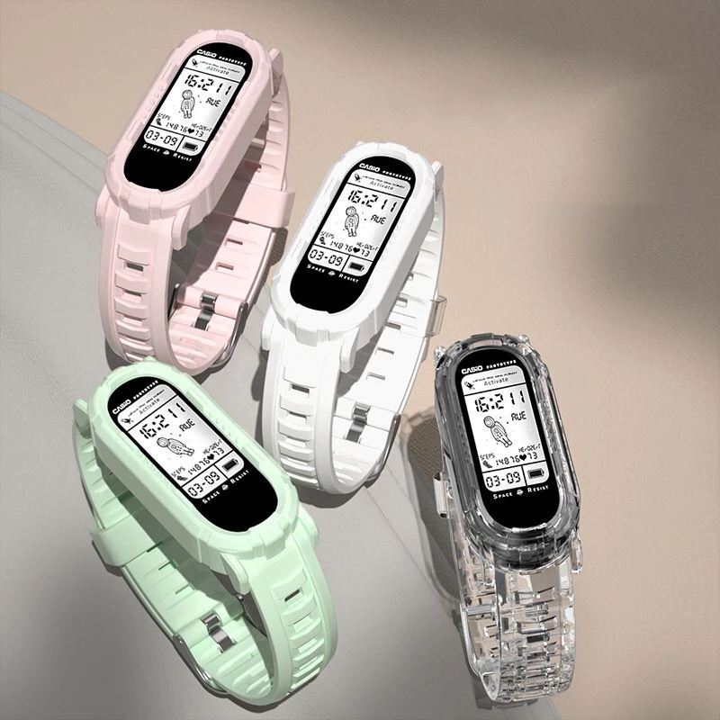 Dây Đeo Thay Thế Chất Liệu Silicon Màu Trơn Cho Xiaomi Mi Band 7 6 5 4 3 Xiaomi Band