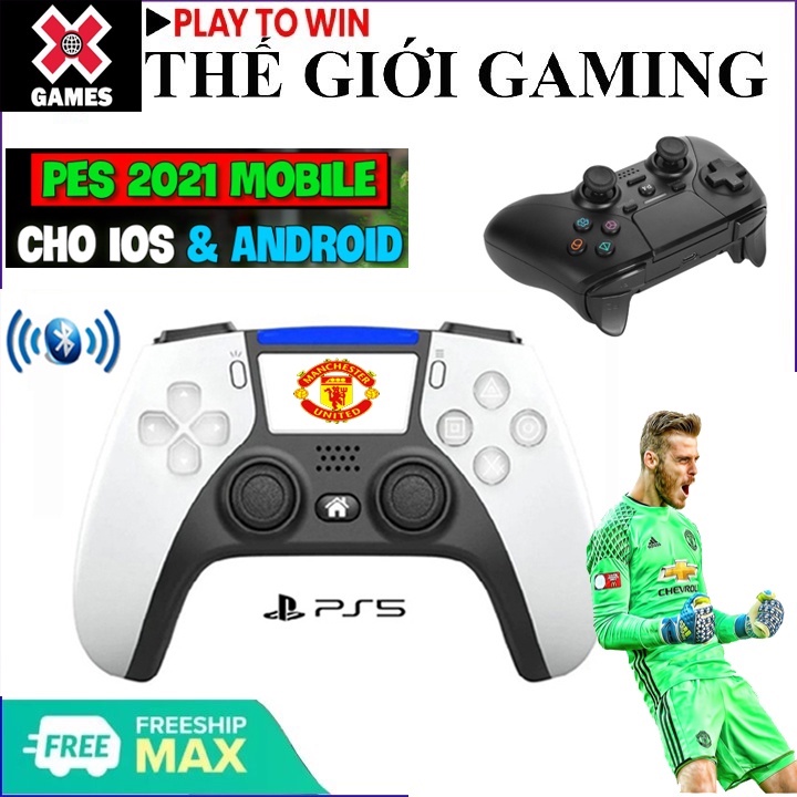 ⚽️FOR PES 2021 MOBILE⚽️ Tay Cầm PS5 Kết Nối Bluetooth Có Rung Kép Không Dây 6 Trục Hỗ Trợ Trên PC/Laptop/PS4/Iphone/Ipad