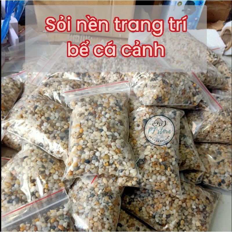 Sỏi nền cho hồ cá cảnh, sỏi muối tiêu 500g