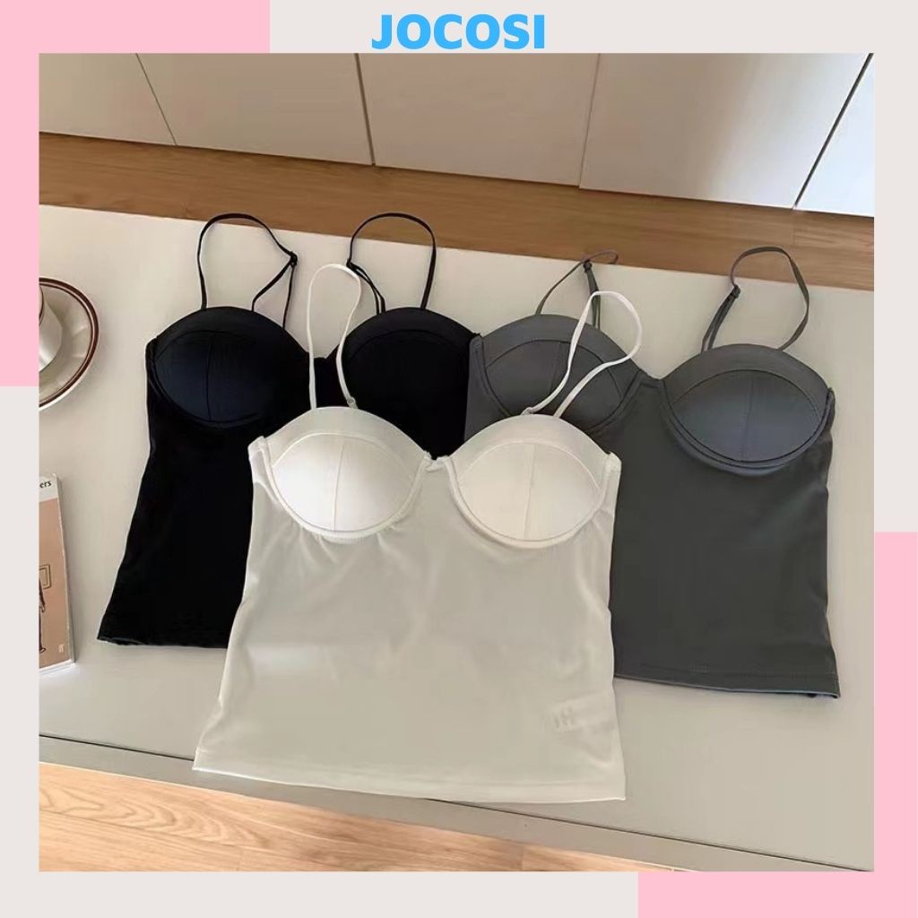 Áo bra nữ 2 dây đúc su sexy đệm mút mỏng mặc cực mát và thoải mái JOCOSI B5026