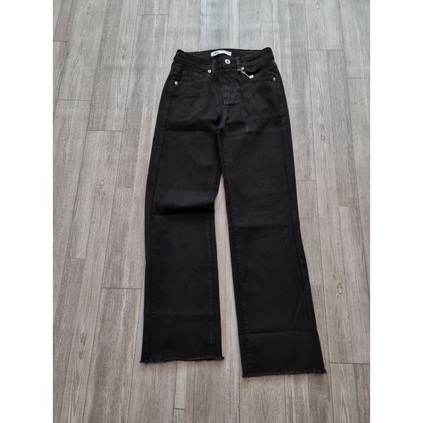 [ vana shop ] - quần jean ống suông đen tôn dáng