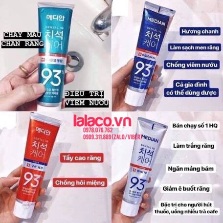 Kem Đánh Trắng Răng Median 93% Tooth-Paste 120g