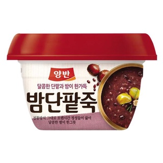 Cháo dongwon gạo nếp hạt dẻ và đậu đỏ | bí ngô mật ong | gà nhân sâm - tô 285g