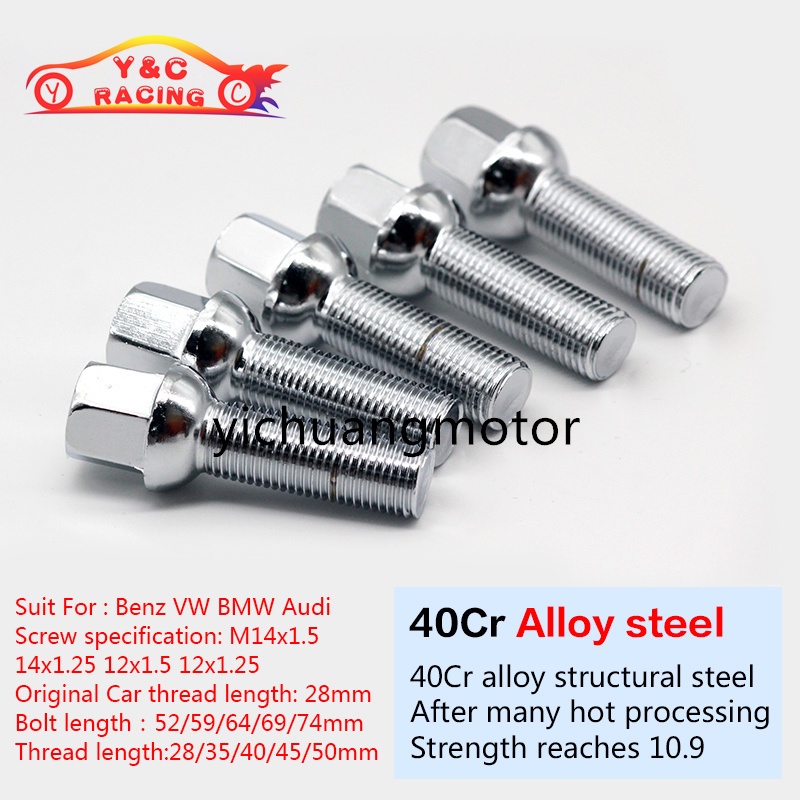 Volkswagen Vít Mở Rộng Khung Bánh Xe Hơi 28 / 35 / 40 / 45mm Bằng Thép Cứng