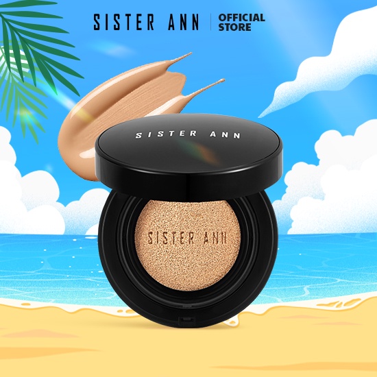 Phấn phủ che khuyết điểm SISTER ANN 4 tông màu sắc tuỳ chọn 81g + Mesh Pouch Black Gift