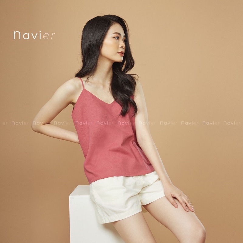 Áo hai dây vintage chất lụa mát mịn+ CÓ DÂY TĂNG ĐƯA