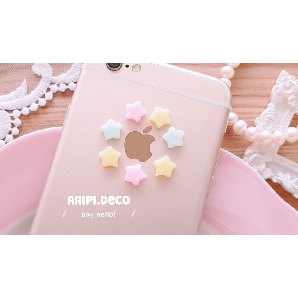 Charm NHỎ XÍU hình ngôi sao mềm star B106 /Nguyên liệu làm phụ kiện handmade vòng tay / resin