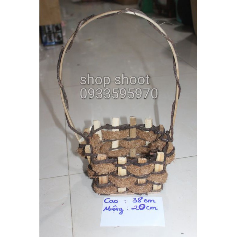 GIỎ VUÔNG SƠ DỪA