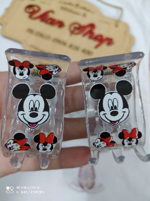 1 KẸP GẮP 5 RĂNG KITTY , MICKEY ,DOREMON