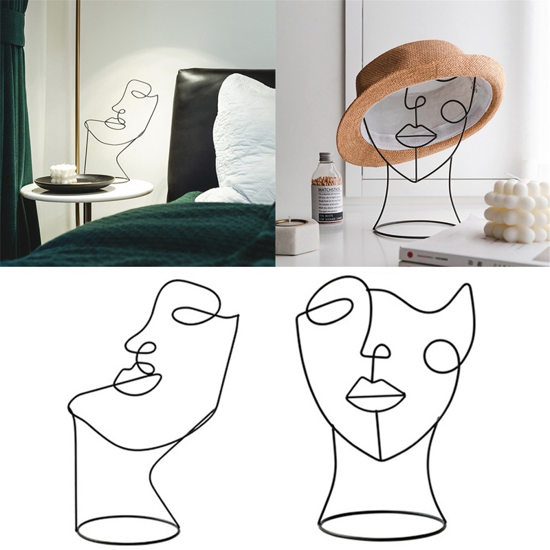 Wer Giá Đỡ Đồ trang trí Tượng Điêu Khắc Trừu Tượng Bằng Sắt Trang Trí Khách Sạn