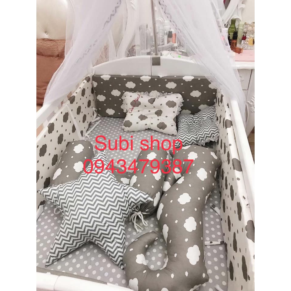 Gối chặn sơ sinh 100k loại to chắc đẹp- KHÁCH  KHÔNG  NÊN SO SÁNH GIÁ VỚI LOẠI CHẶN RẺ NHẸ-VẢI THÔ LỤA 100% COTTON