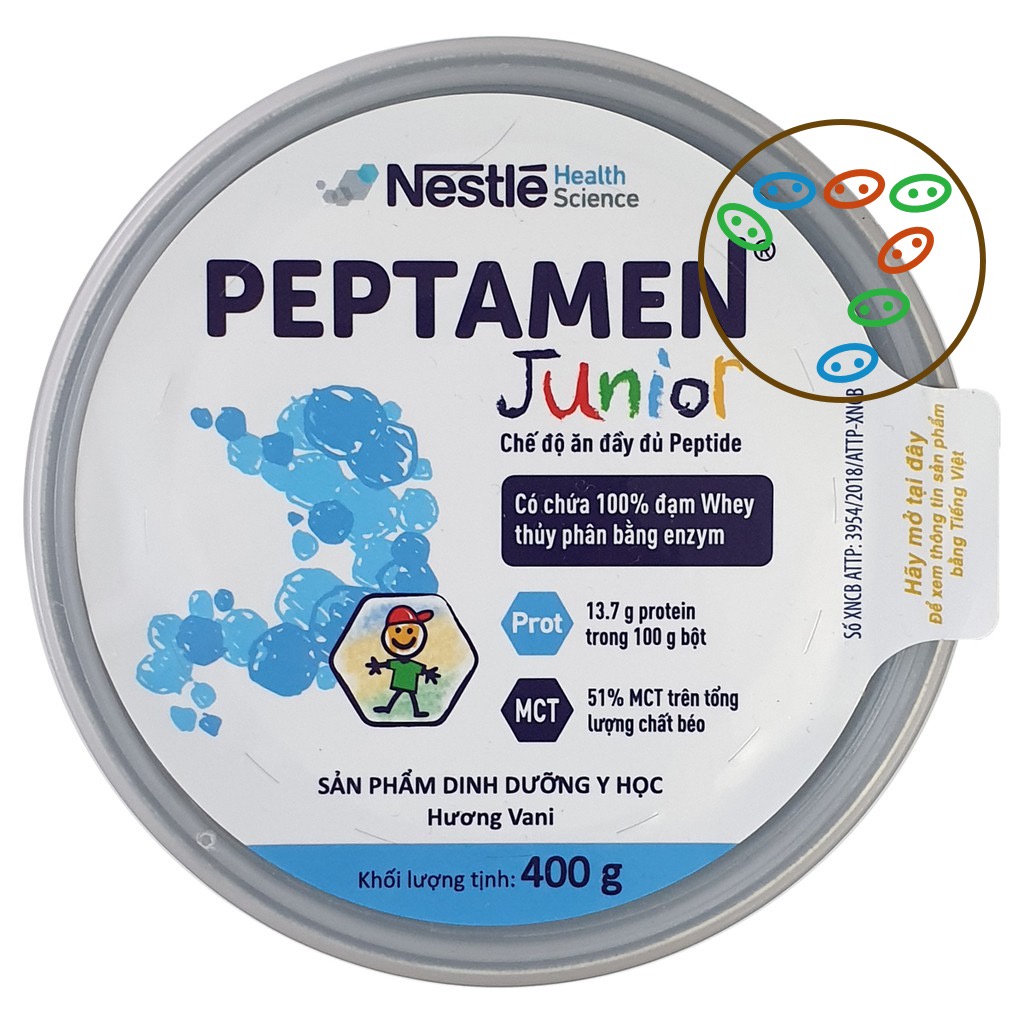 Combo 02 lon Peptamen Junior 400g