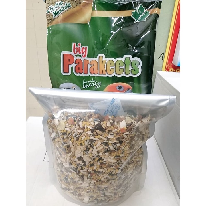 1kg Hạt trộn hoàn chỉnh MANITOBA BIG PARAKEETS dùng cho vẹt sun, ringneck và các dòng cùng size