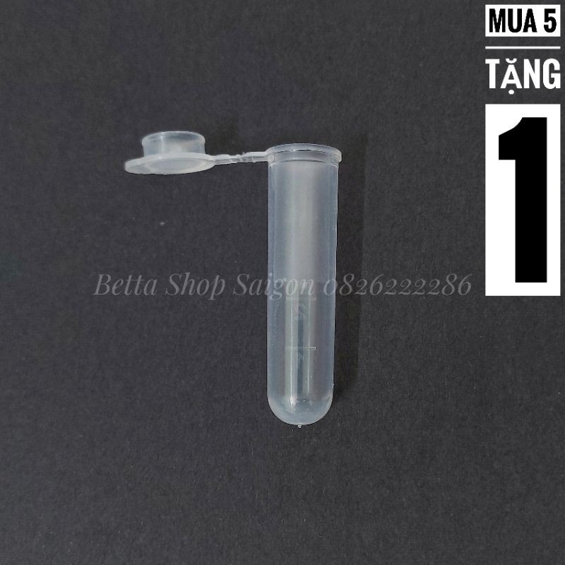 Ống trữ Artemia nắp liền 5 ML - Dụng cụ sau ấp nở trứng Artermia [MUA 5 TẶNG 1]