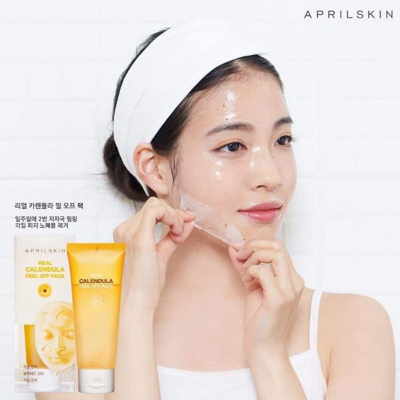 Mặt Nạ Lột Tẩy Tế Bào Chết APRILSKIN Real Calendula Peel Off Pack 100g