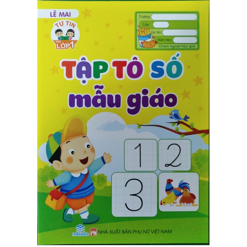 Sách Combo 10 cuốn tập tô số và tập tô chữ - ndbooks