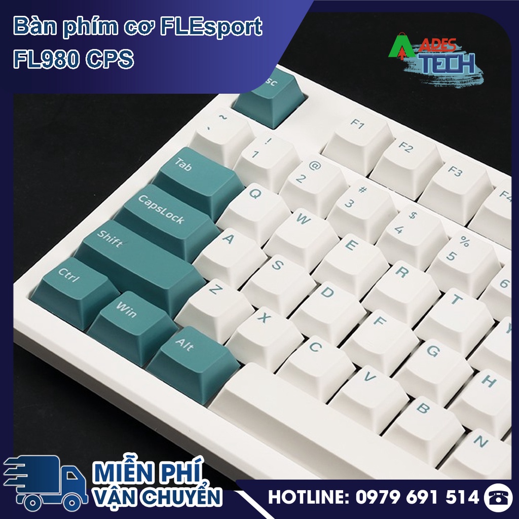 Bàn phím cơ FLEsport FL980 CPS USB/2.4/Bluetooth Bảo hành 24 tháng