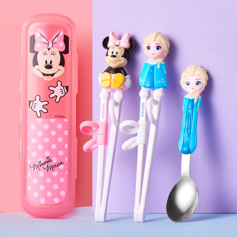 Bộ đũa, muỗng nĩa tập ăn cho bé DISNEY
