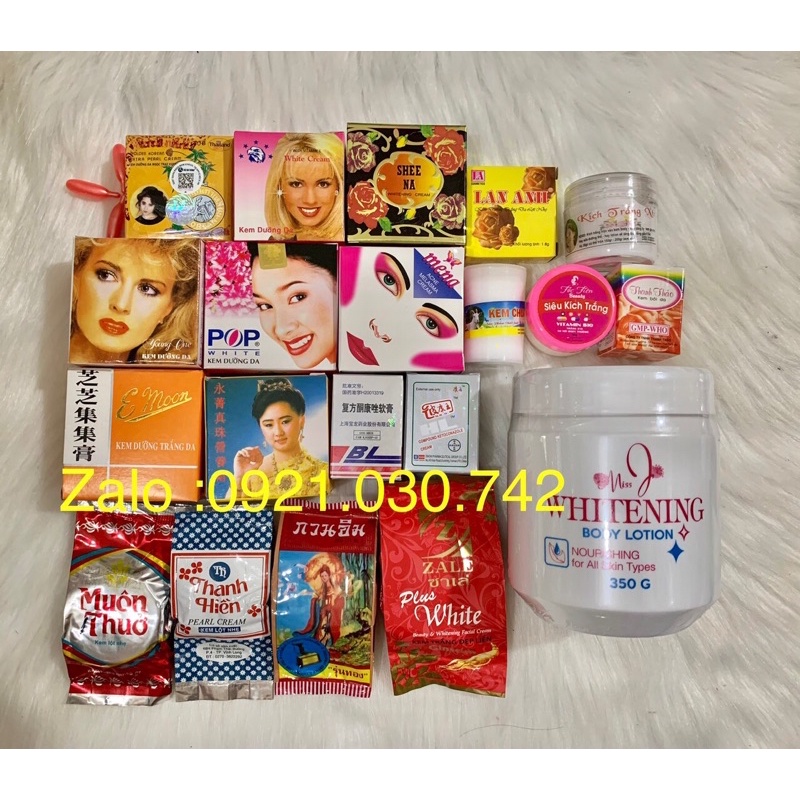 Combo kem trắng da toàn thân body siêu trắng ,không biết rít 3
