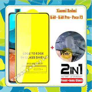 Kính Cường lực Redmi K40 / K40 Pro Full Màn,Full keo + Cường Lực bảo vệ Camera sau k40 / k40 pro