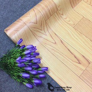 [ LOẠI NHÁM ] Thảm nhựa simili vân gỗ loại nhám - màu gỗ vàng vân to rõ ( mẫu mới )