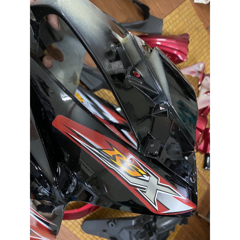 Dàn áo Wave RSX 110 đời 2010-2012 hàng Việt Nam loại 1 màu Đỏ và Đen