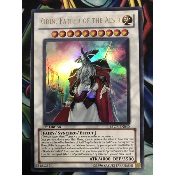 Thẻ bài Odin,Father of The Aesir mã đầu / 1st edition / STOR-EN040 / Thần Bắc Âu