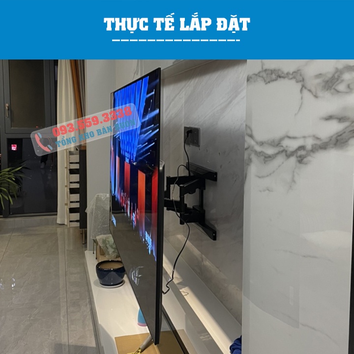 Giá Treo Tivi Góc Xoay NB P6 45 - 55 - 65 - 75 Inch - Khung Treo Tivi P6 Xoay Đa Năng - Hàng Chính Hãng North Bayou