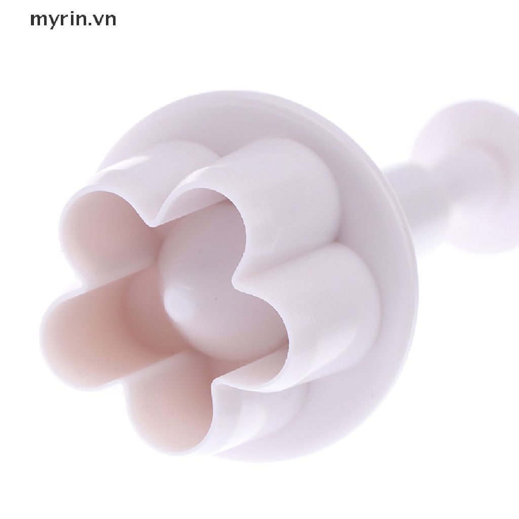 Set 4 Khuôn Cắt Kẹo Mềm Trang Trí Bánh Hình Hoa Mận
