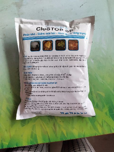 100g (hàng san lẻ) Men Vi Sinh Sống Đậm Đặc Chống Sình bụng, phân lỏng chó mèo gia súc gia cầm CloSTOP SP