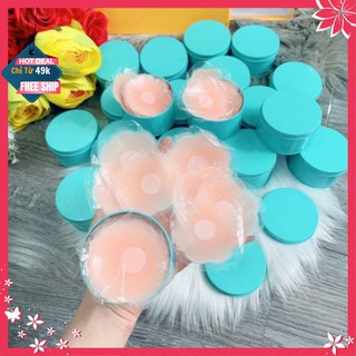 Miếng dán đầu ti ❣️FREE SHIP ❣️ Hộp 10 miếng dán đầu ti silicone dùng được nhiều lần