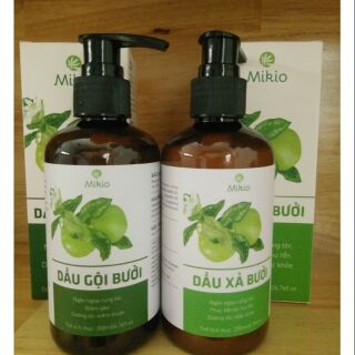 Combo: Dầu Gội + Dầu Xả Bưởi MIKIO Ngăn Rụng Kích Thích Mọc Tóc 200ml