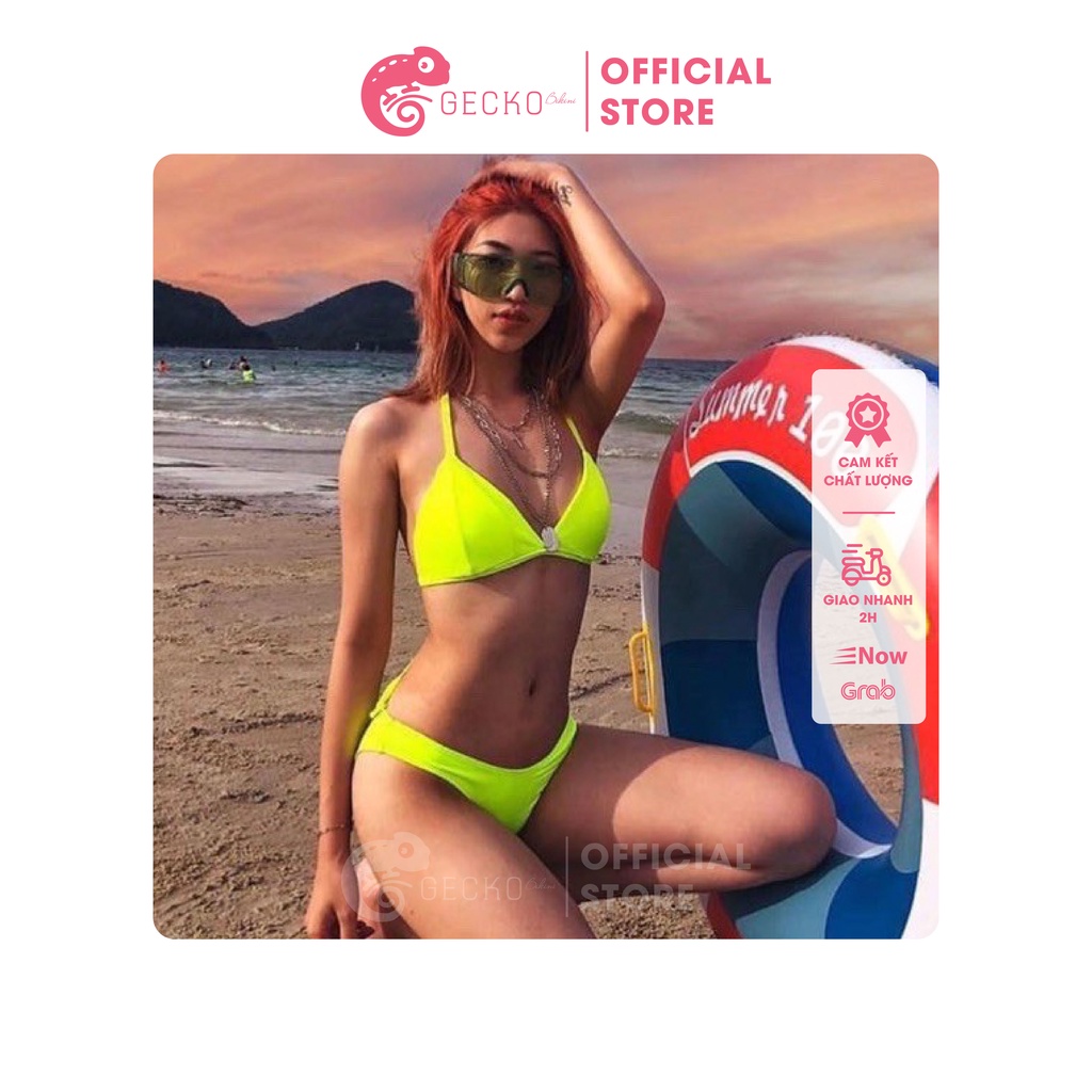 Bikini Đồ Bơi 2 Mảnh Tam Giác 2 Dây Quần Chữ V GK0213 (Ảnh Thật)