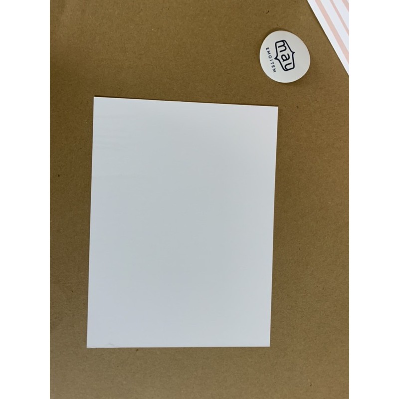 Thiệp trơn 12x16cm giấy mỹ thuật cao cấp (set 10 tờ)