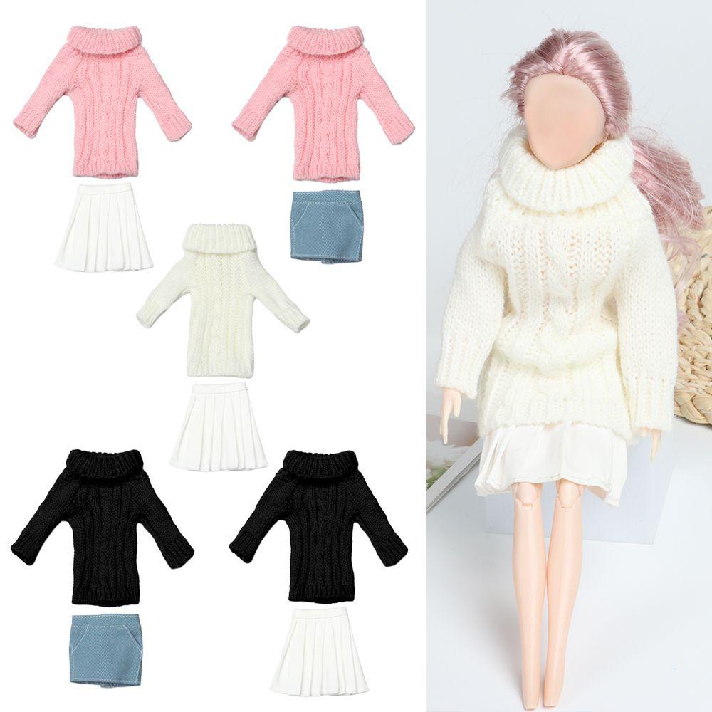1 Bộ Áo Sweater Dệt Kim Mini Nhiều Màu Sắc Dùng Làm Quà Tặng Cho Búp Bê