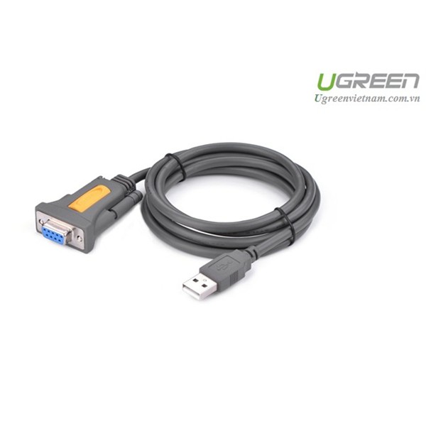 Cáp USB to Com DB9 RS232 1.5M chính hãng Ugreen 20201