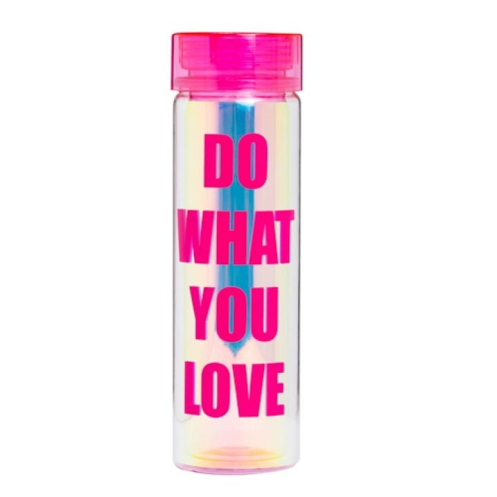 Bình Uống Nước Tumbler ARTBOX Hàn Quốc Màu Hồng In Chữ DO WHAT YOU LOVE