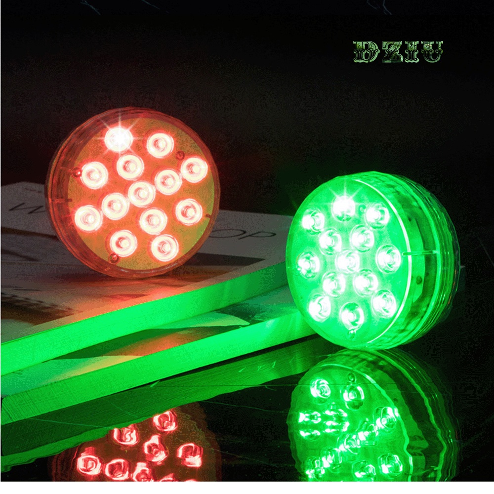 Đèn led trang trí dưới nước sân vườn, đèn led lặn hồ cá điều khiển từ xa RF