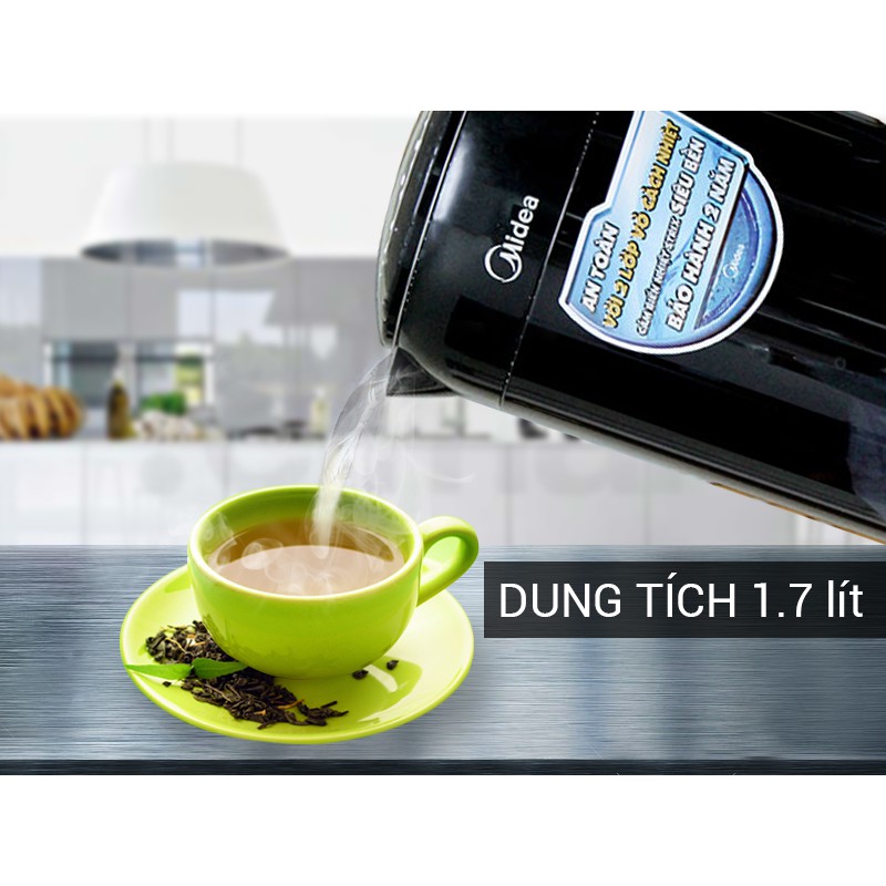 Bình siêu tốc Midea 1.7 lít MK-317DB