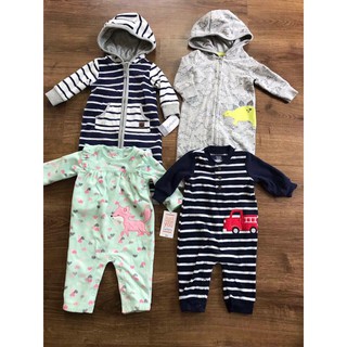 Freeship 99k toàn quốc_,Body dài tay nỉ bông và nỉ da cá Carter’s cho bé