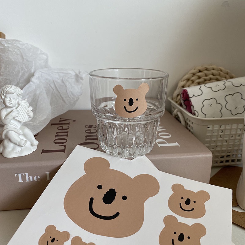 Miếng Dán Hình Mặt Cười Trang Trí Sổ Tay/Điện Thoại Phong Cách Hàn Quốc Sáng Tạo