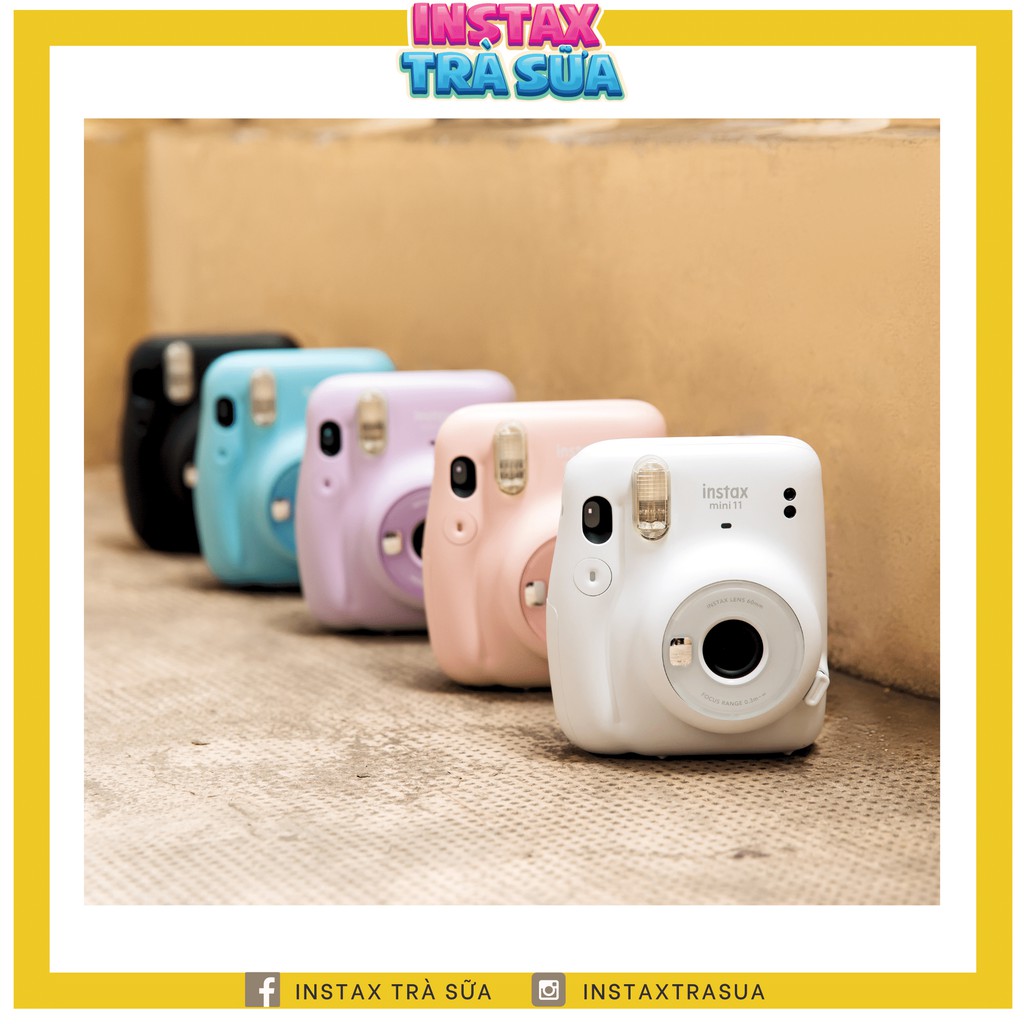 Instax Mini 11 - Máy ảnh lấy ngay Fujifilm - Chính hãng BH 1 năm - Tặng kèm 10 film