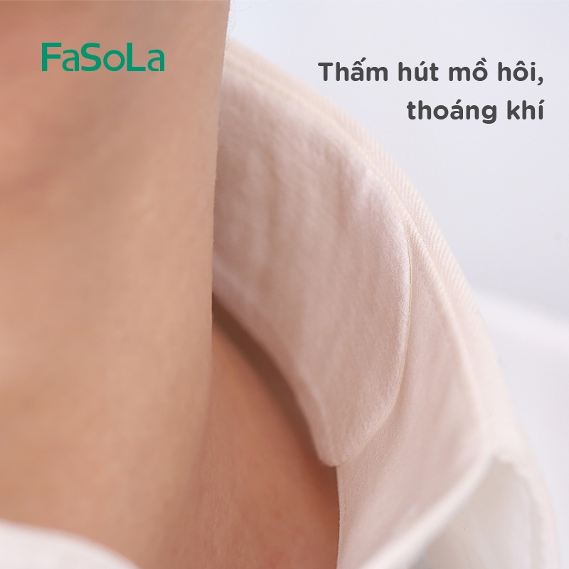 Bộ 6 miếng dán hút mồ hôi bảo vệ cổ áo FASOLA FSLJY-085