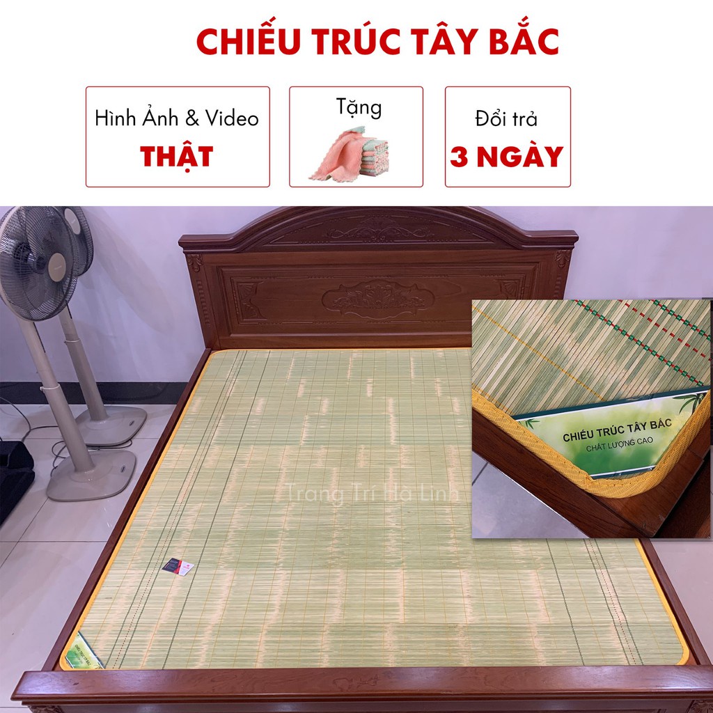 "Lô hàng nhanh" Chiếu trúc Tây Bắc điều hòa , chiếu tăm tre 1m2 1m6 1m8 2m2 mát mịn ngày hè