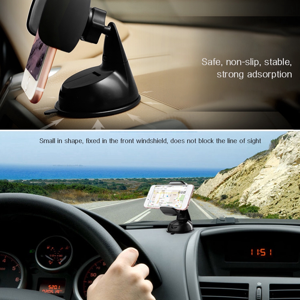 Giá đỡ điện thoại có thể xoay 360 độ gắn bảng điều khiển xe ô tô