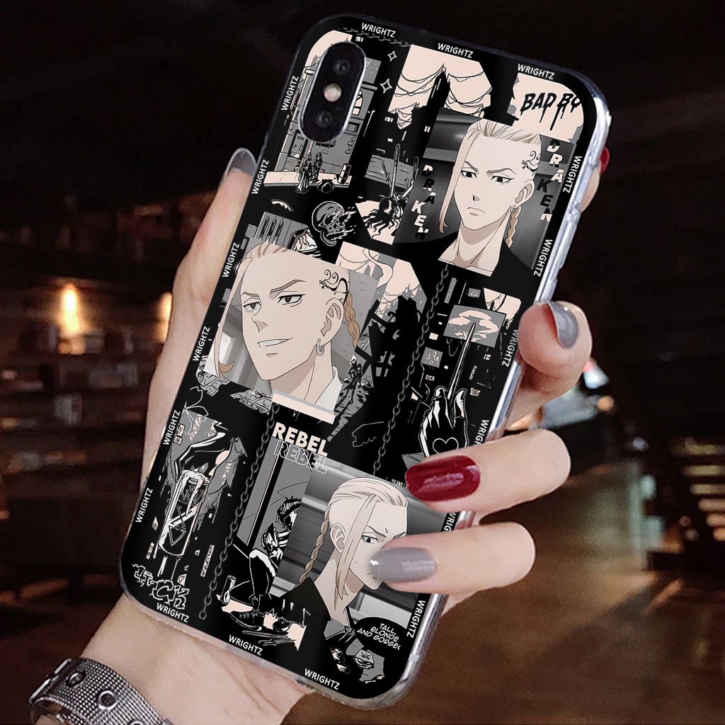 Ốp lưng iphone anime Tokyo Revengers nhân vật Mikey Draken phụ kiện ốp điện thoại trang trí thời trang
