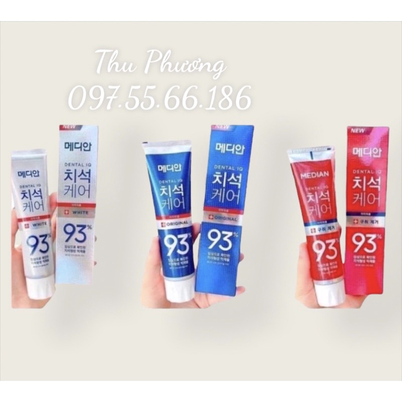 TUÝP KEM ĐÁNH RĂNG MEDIAN 93% HÀN QUỐC 120g
